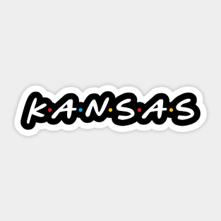 Kansas Friends Sticker